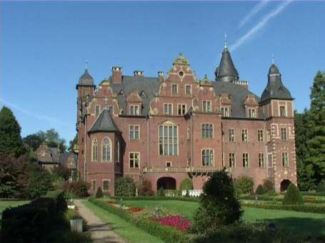 Nettetal : Schloss Krickenbeck, vom Schlosspark aus gesehen